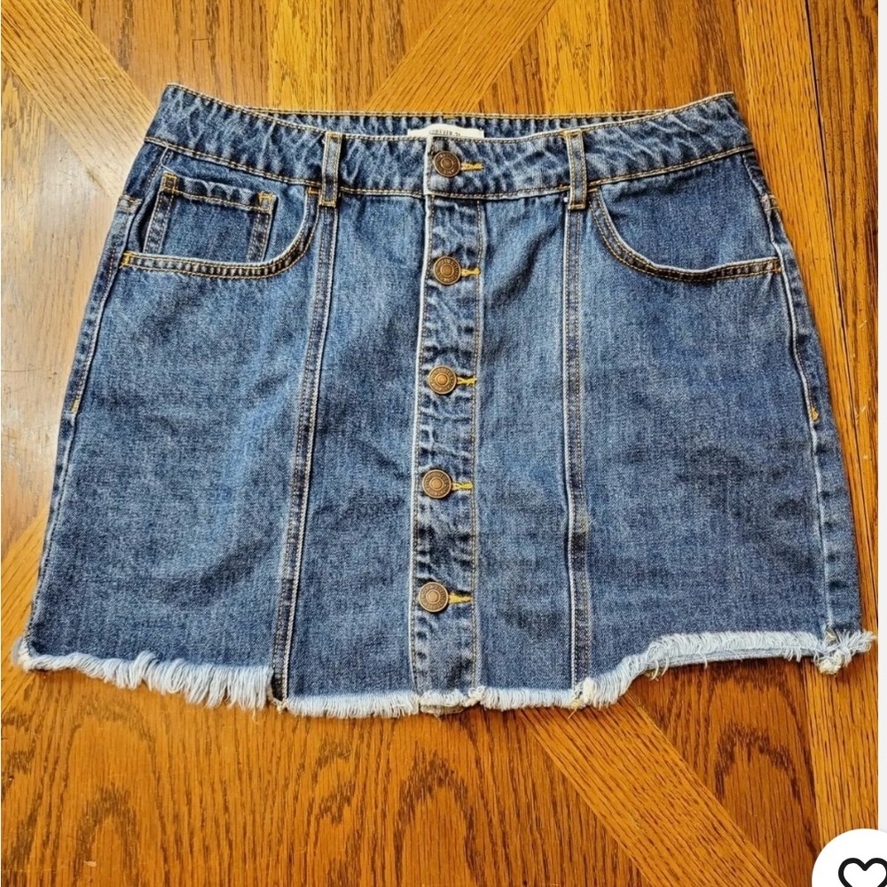 Forever 21 Blue Mini Skirt Casual Night Out
